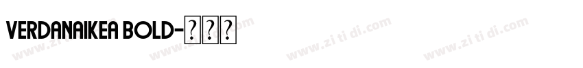 VerdanaIKEA Bold字体转换